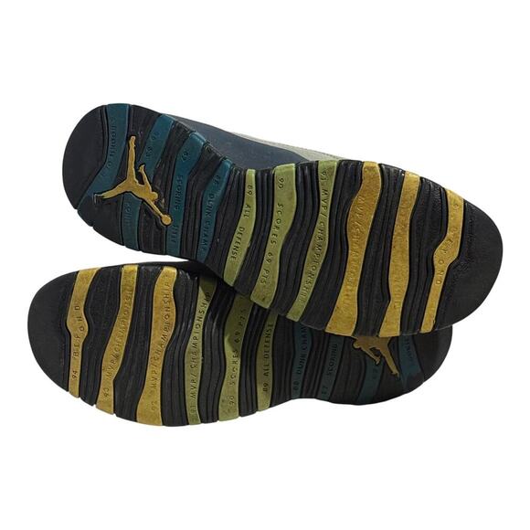 Nike Air Jordan 10 Retro Rio City Pack 2016 Rio GS Size /Women's 8.5 Gray Navy - Picture 8 of 8